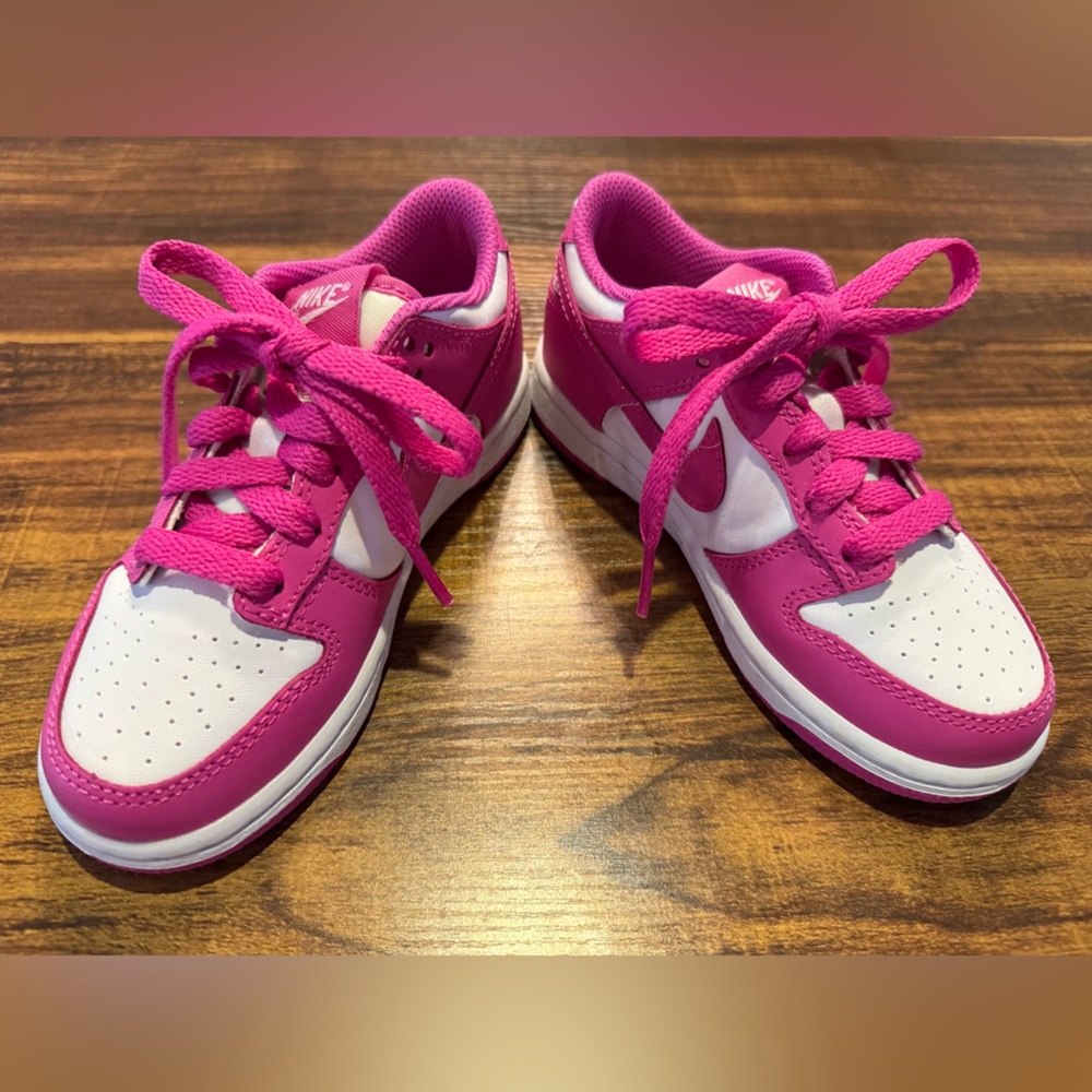 Nike Kids Fuchsia and White Sneakers
